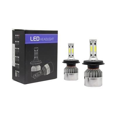 Led λάμπες Η4 Bi-led για μεσαία ή μεγάλα φώτα S2 7600 lumen , 36 Watt - COB 6000K - 2τμχ.